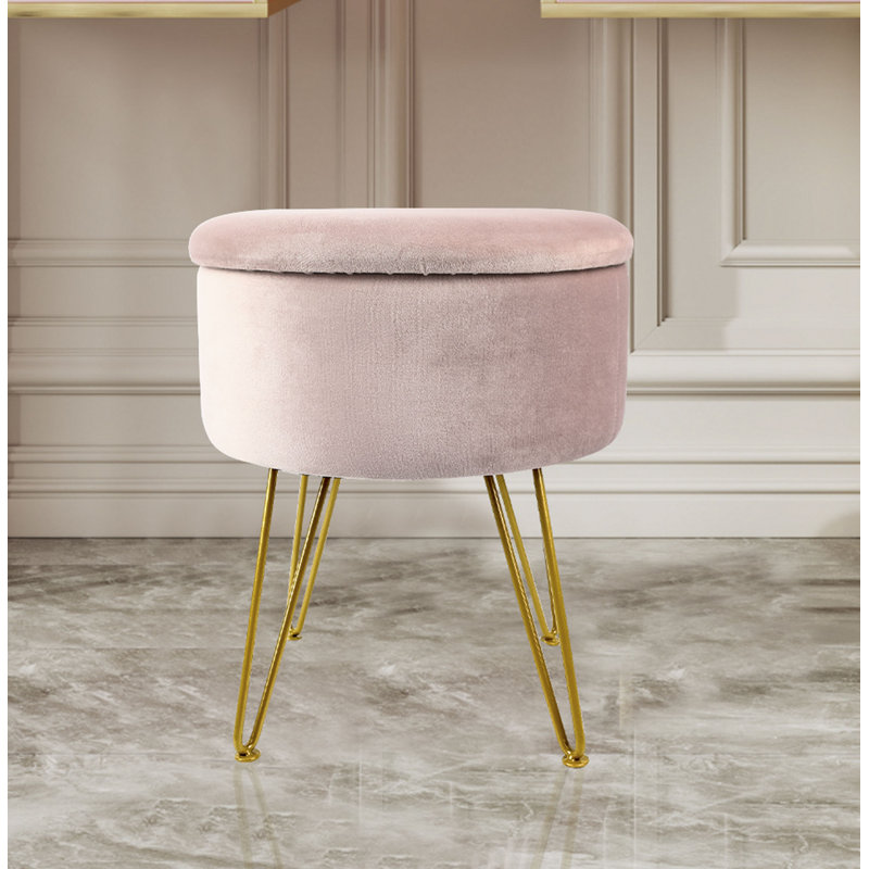 Everly Quinn Taube Upholstered Storage Ottoman Wayfair
